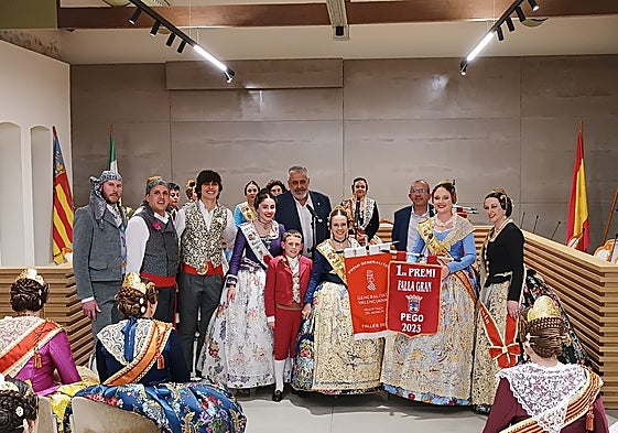 Fallas premiadas en las fiestas de Pego