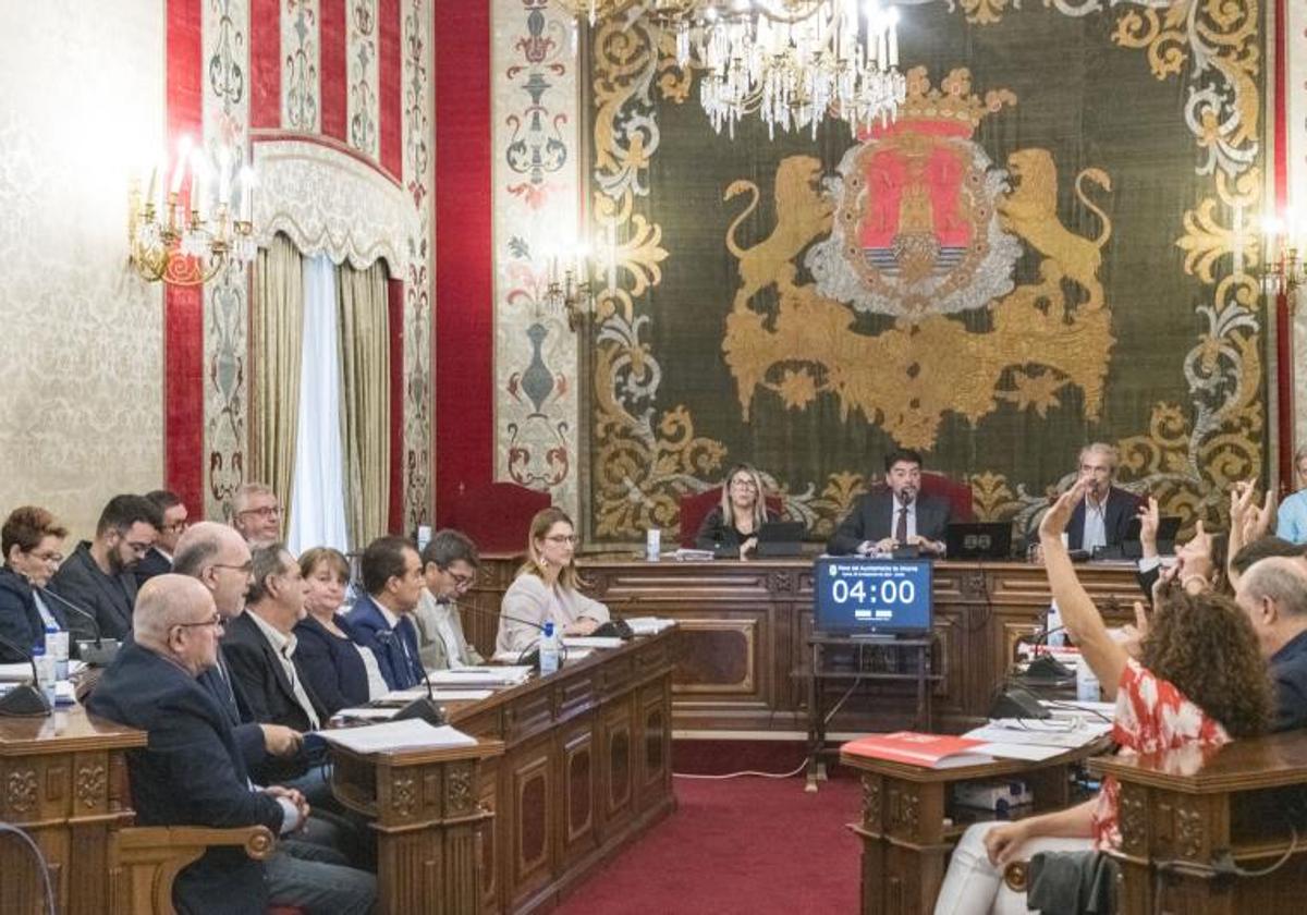 Pleno del Ayuntamiento de Alicante.