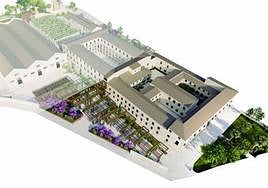 La nueva zona de Las Cigarreras que se va a recuperar, con la fachada a calle Sevilla.