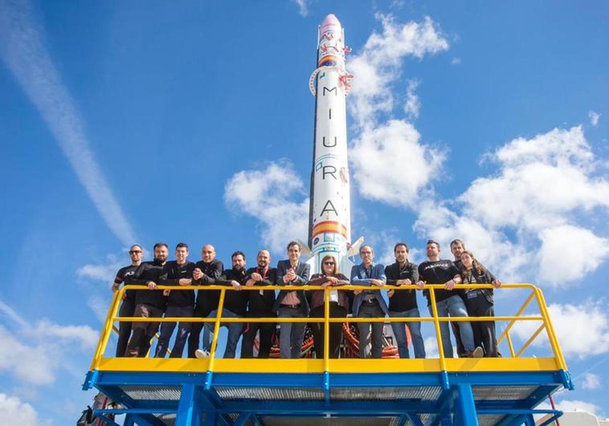 El equipo de PDL Space durante la presentación de Miura 1