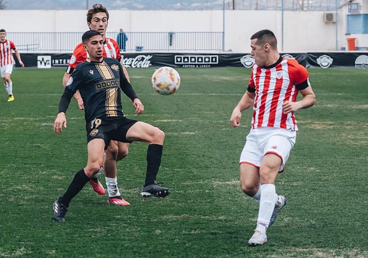 Imagen del Intercity-Athletic B disputado en Villafranqueza