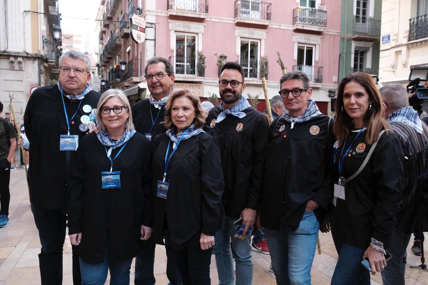 La síndica de Ciudadanos, Mamen Peris, con sus compañeros de partido.