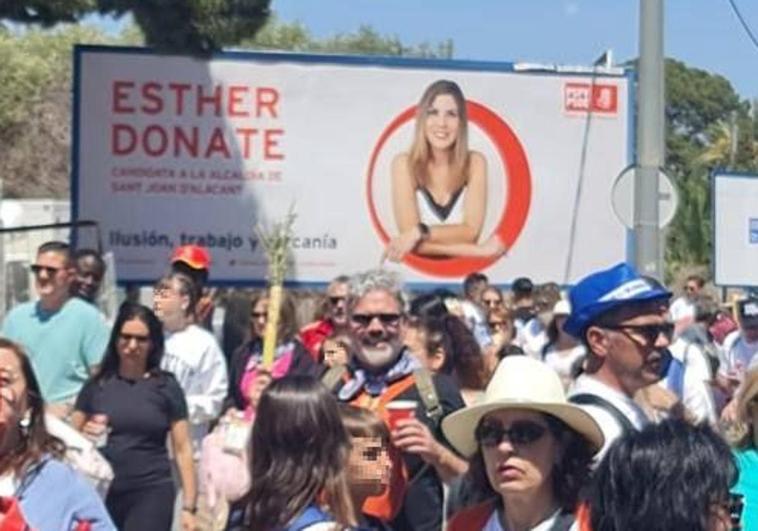 La Junta Electoral obliga a retirar un cartel de la candidata del PSOE en Sant Joan