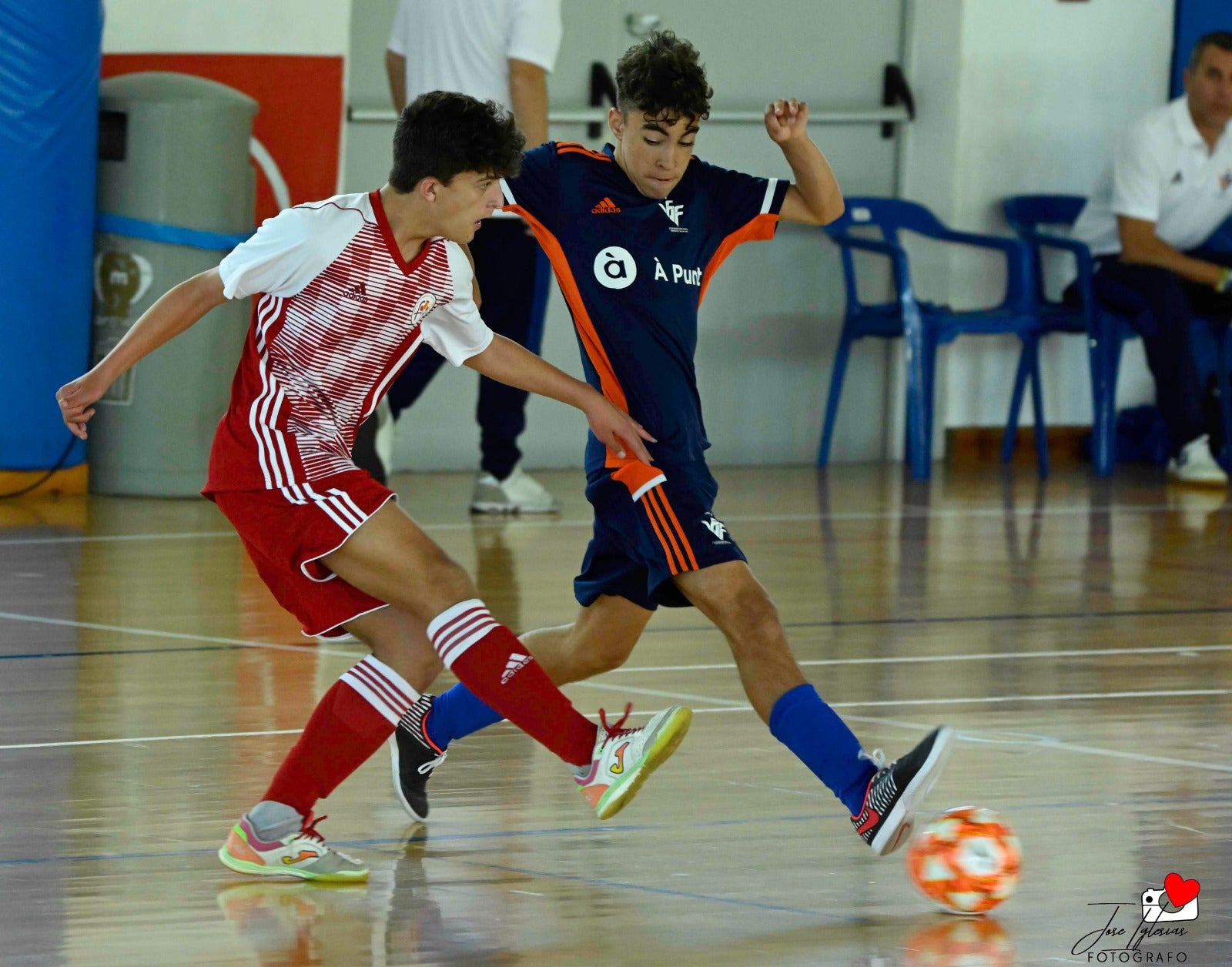 Tres de cinco de la Selección Valenciana Sub-14 de fútbol sala en el Nacional de San Javier