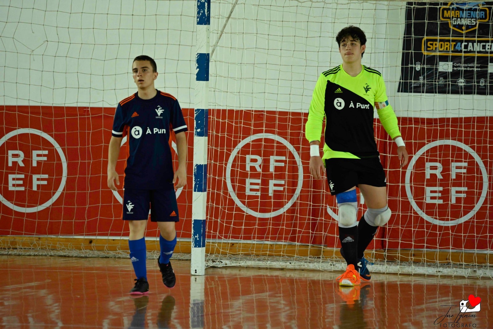 Tres de cinco de la Selección Valenciana Sub-14 de fútbol sala en el Nacional de San Javier