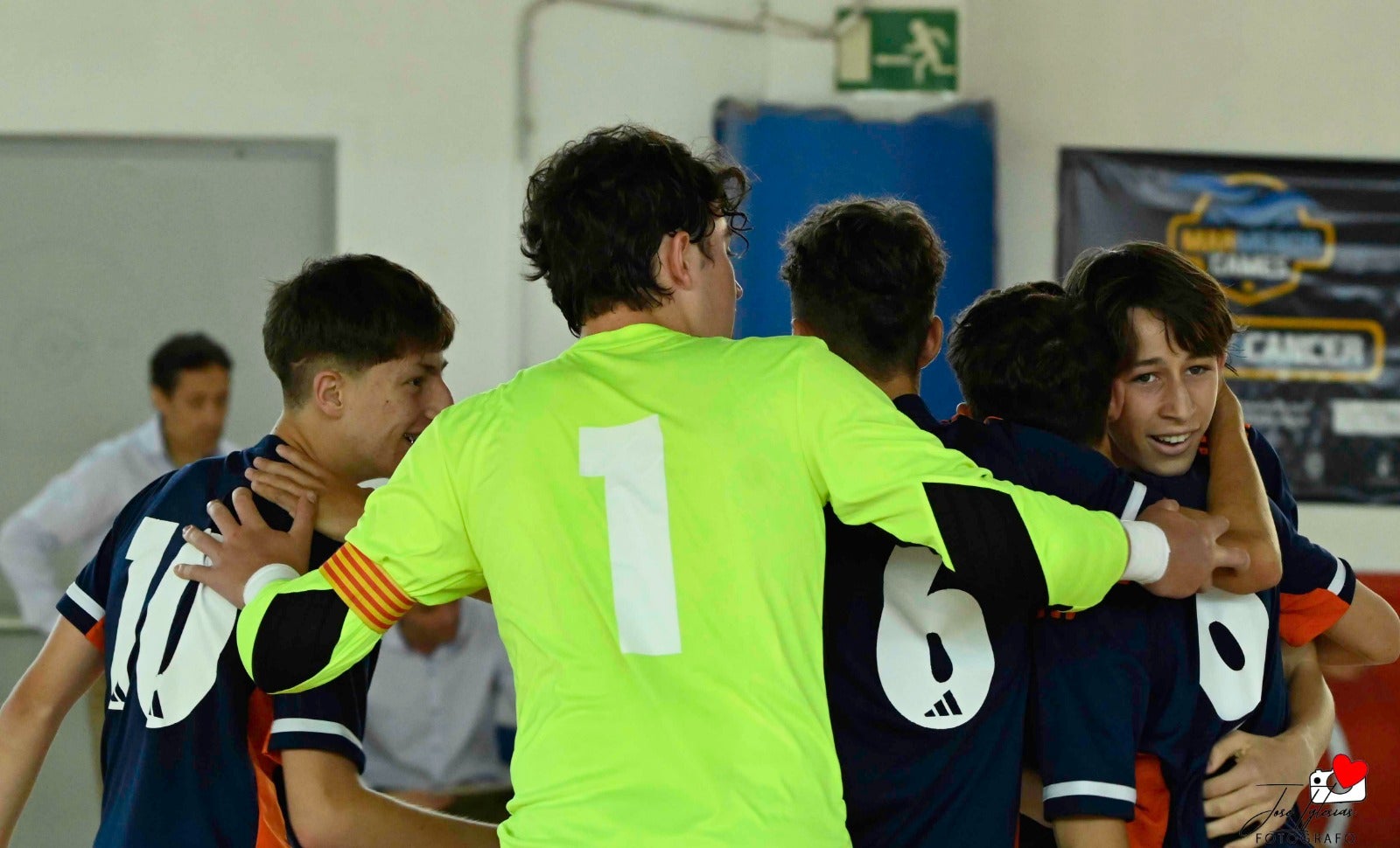 Tres de cinco de la Selección Valenciana Sub-14 de fútbol sala en el Nacional de San Javier