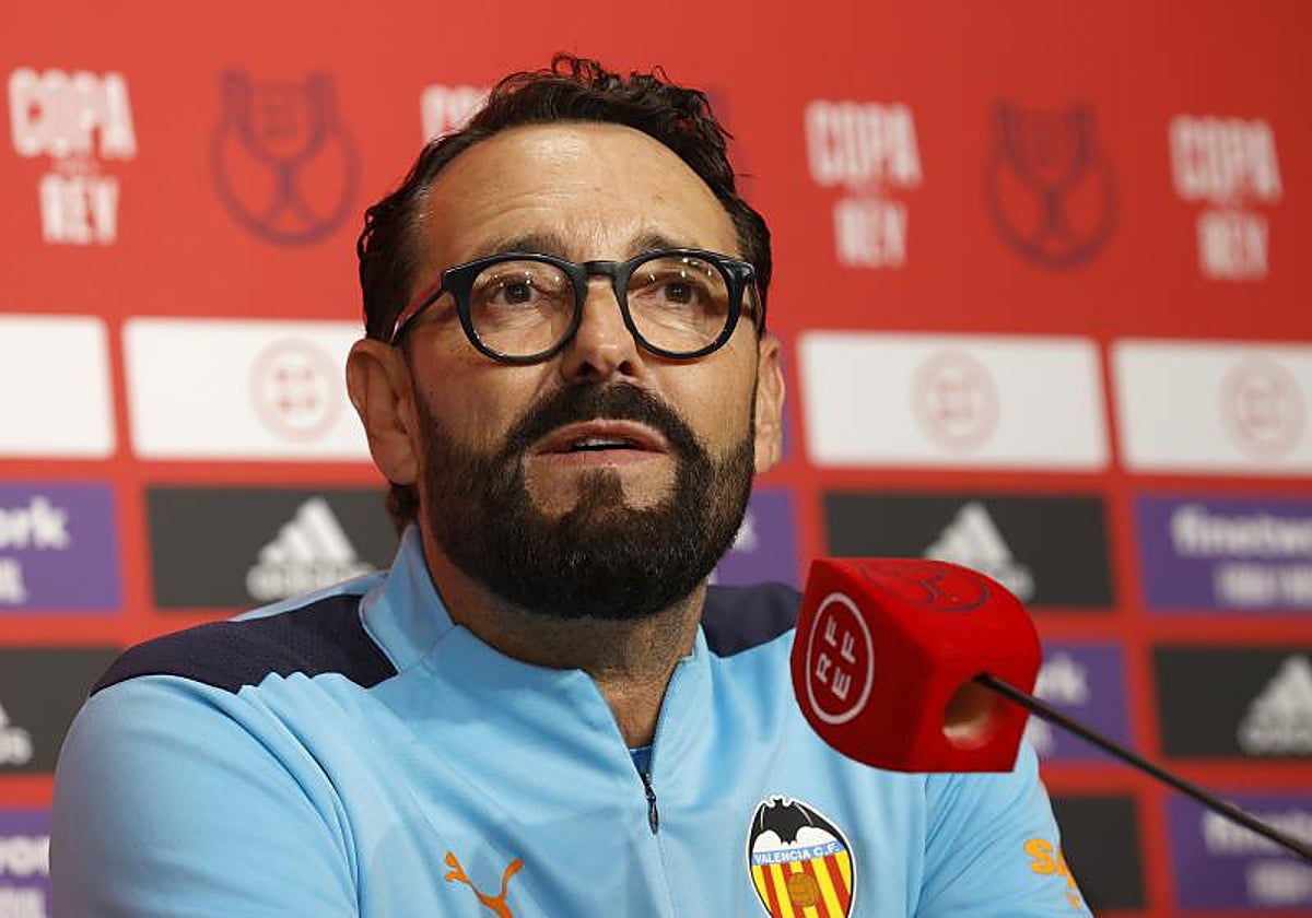 José Bordalás, durante su etapa como entrenador del Valencia