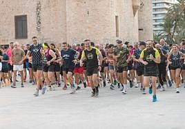 Carrera de preparación antes de la Elche Night Race con el alcalde a la cabeza.