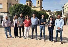 Los integrantes del comité de campaña popular.