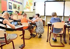 Interior de un aula.