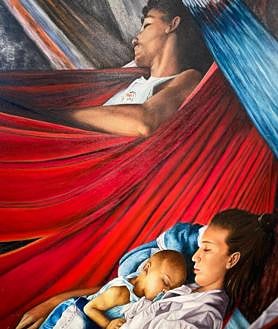 Imagen secundaria 2 - Varias obras expuestas en 'Arte en activo' y jornada inaugural.