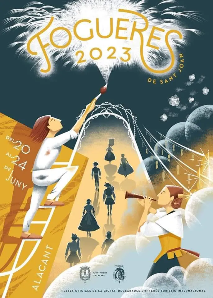 Cartel de las Hogueras de SAn Juan 2023.