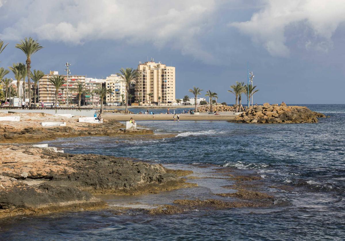 Vista de la costa de Torrevieja