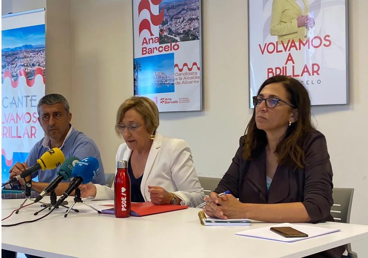 Eduardo Rodríguez, este miércoles junto a Ana Barceló, candidata socialista a la Alcaldía de Alicante