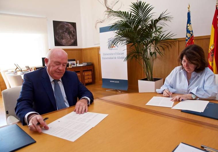 UA y CEV firman un acuerdo para facilitar prácticas del alumnado
