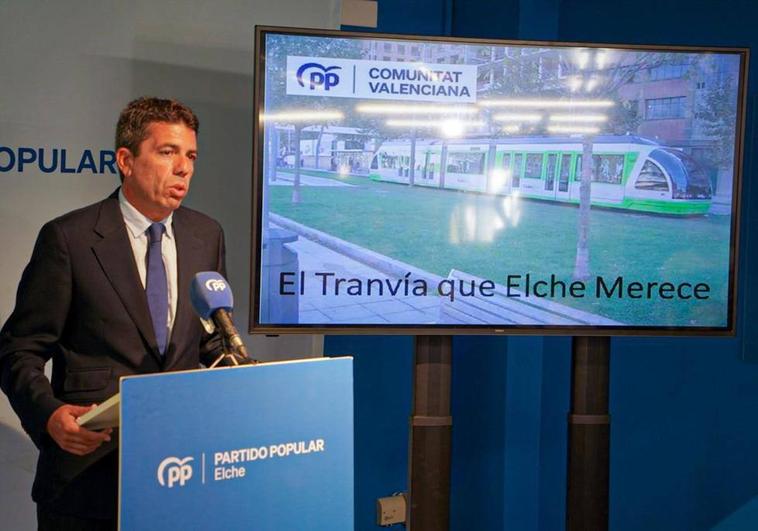 El futuro TRAM en Elche del PP: del casco urbano al Parque Empresarial en seis minutos