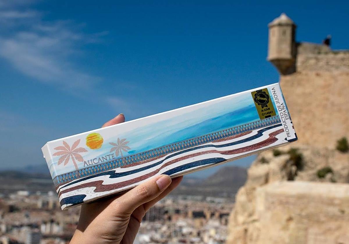 Tableta de chocolate en la fortaleza de Santa Bárbara.