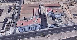 Vista aérea de las harineras Bufort y Cloquell.