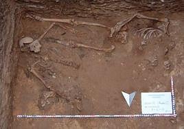 Restos mortales de víctimas de la guerra civil.