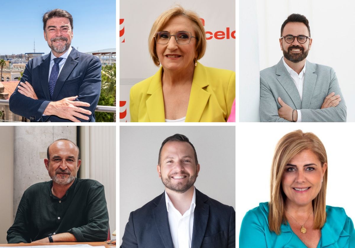 Los candidatos de Alicante a las elecciones.