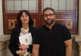 Los investigadores del grupo de Neuromodulación Sináptica Sandra Jurado y Adrián Portales.