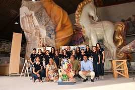 Así es 'Geoda', la hoguera oficial de Alicante 2023