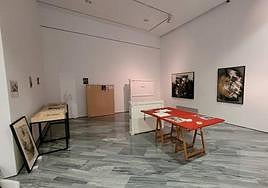 Montaje en el IVAM de la exposición antológica sobre Juana Francés