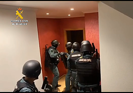 Imágenes de la detención del presunto traficante.