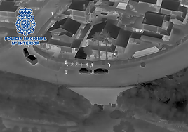 Imágenes de la operación policial.