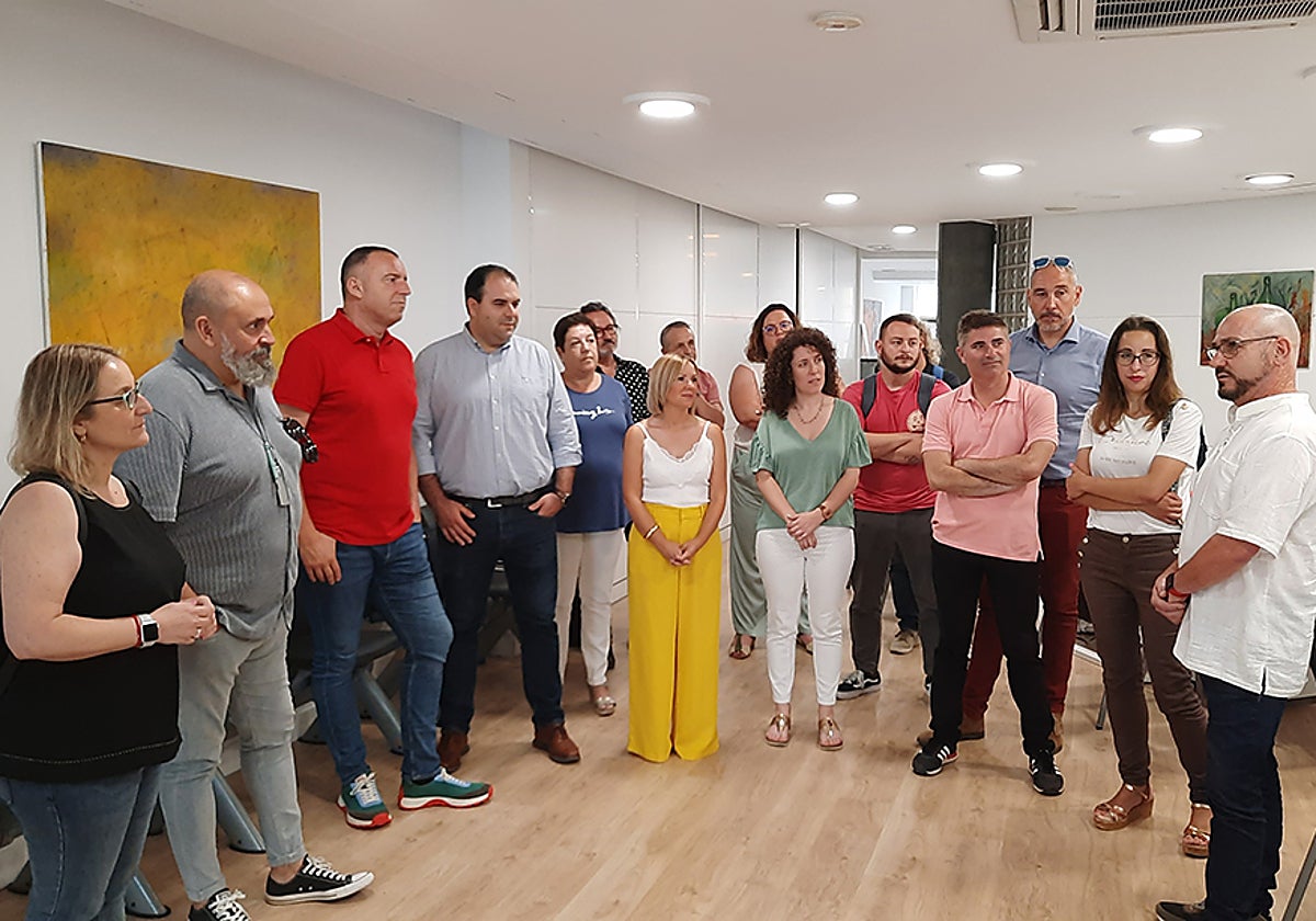 Imagen de la visita realizada a la nueva oficina de Altea