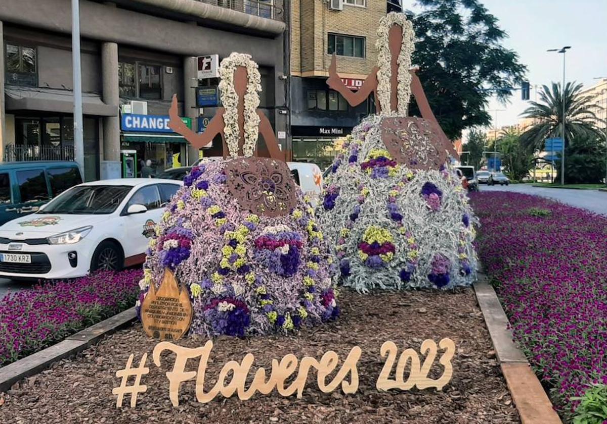 Uno de los adoros de Belleas realizados por la ciudad.