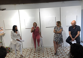 Durante la presentación del libro