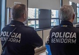 Una patrulla de la Policía Local de Benidorm.