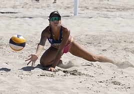 La checa Raya Tsenova, durante un partido del pasado domingo en Alicante