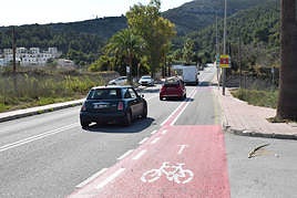 Nuevo carril bici de acceso a Cumbre del Sol.