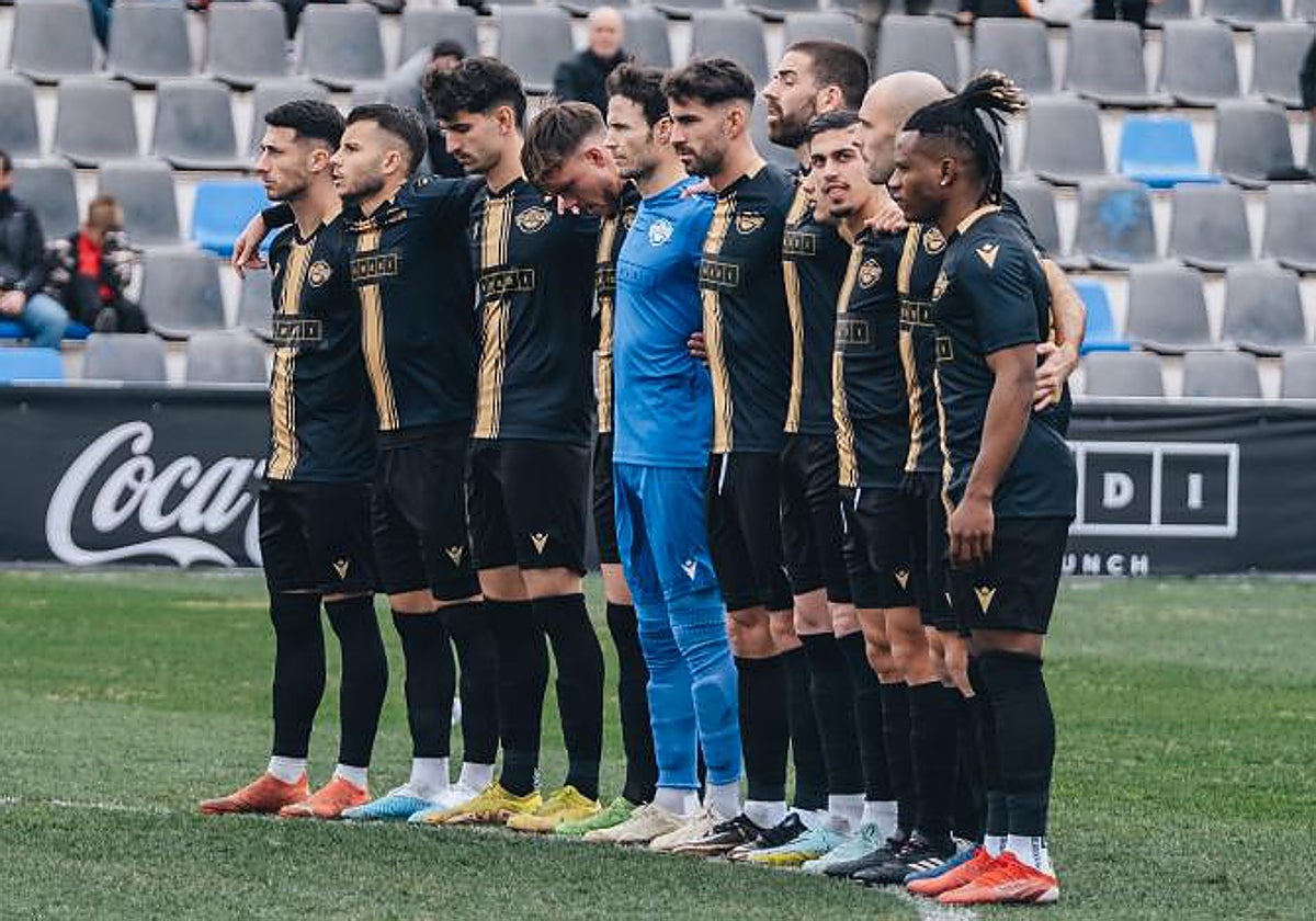 Once del Intercity antes de un partido de Liga