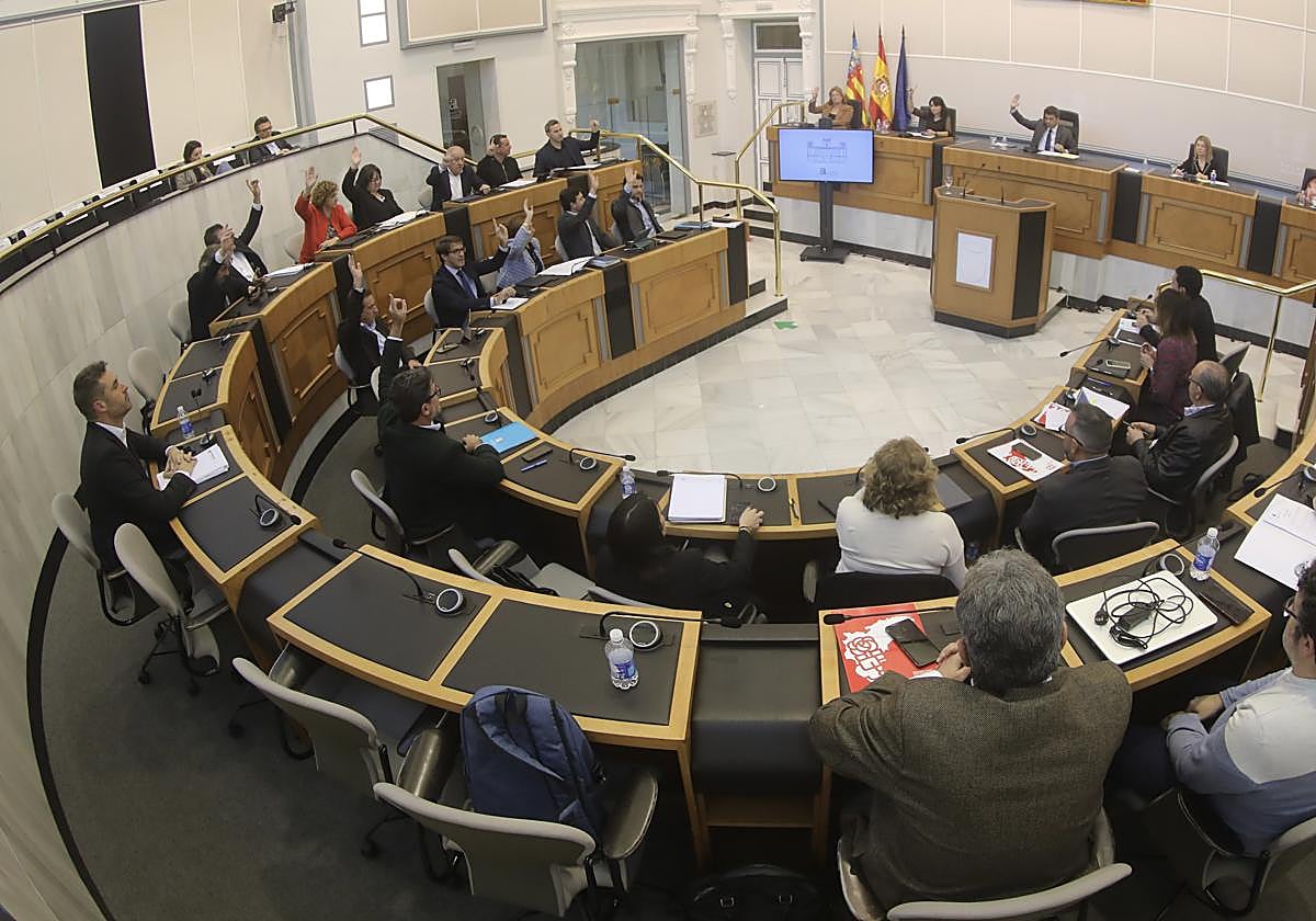 Pleno de la Diputación, en imagen de archivo.