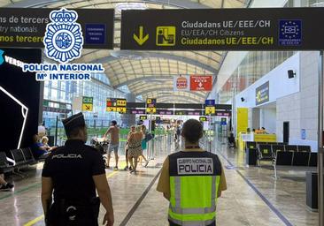 Aeropuerto de Alicante: Más de un centenar de personas detenidas en seis meses