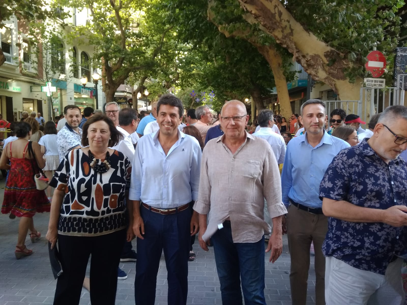 Despliegue del PP en el desfile de carrozas de Dénia