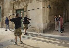 Rodaje de una serie en Alicante.
