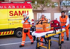 Equipo del SAMU en imagen de archivo.