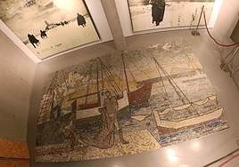 Mosaico de Gastón Castelló en Benidorm.