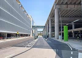 Zona del parking exprés para las llegadas