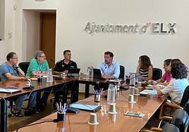 Reunión de seguridad en fiestas, este viernes en el Ayuntamiento.