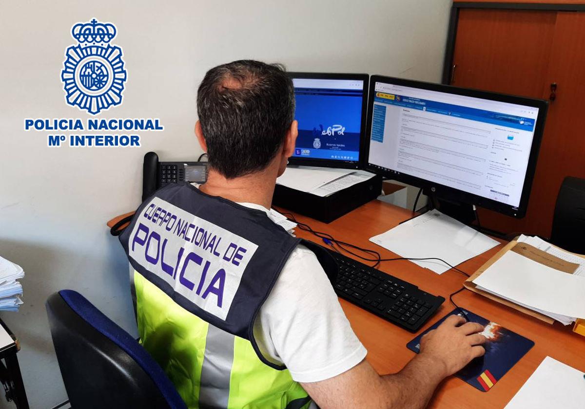 Labores de investigación de la Policía Nacional