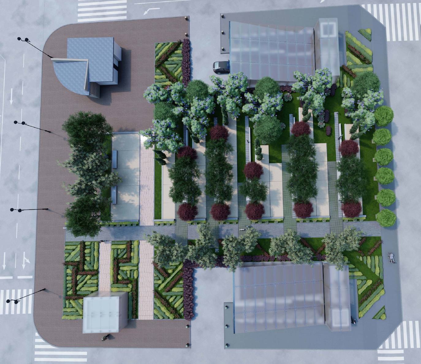 Imagen principal - Reconstrucción virtual del proyecto.