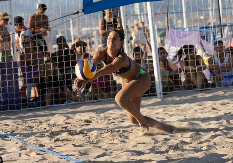 Zayra Michell, en la prueba de la playa de San Juan