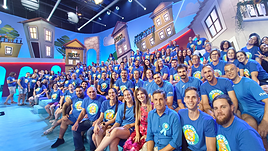 Los Montesinos en el plató del programa de televisión