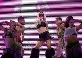 Actuación de Bad Gyal en Barcelona.