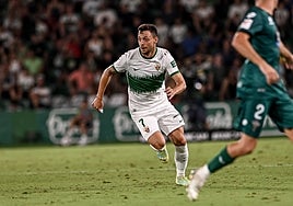 El nuevo atacante franjiverde Óscar Plano